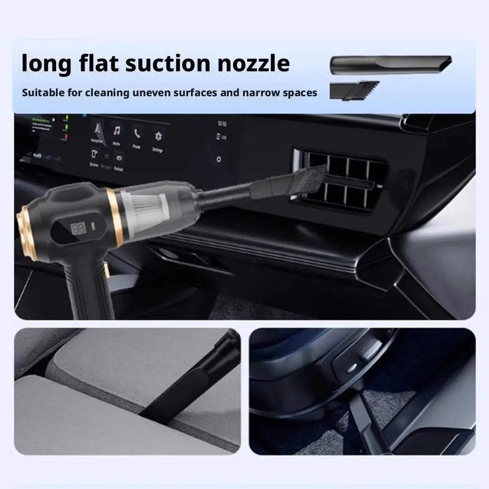 Car Vacuum Cleaner High Speed Handheld Fan Powerful 4 In1 Clean Machine Wireless Portable Vacuum Cleaner For Vehicle