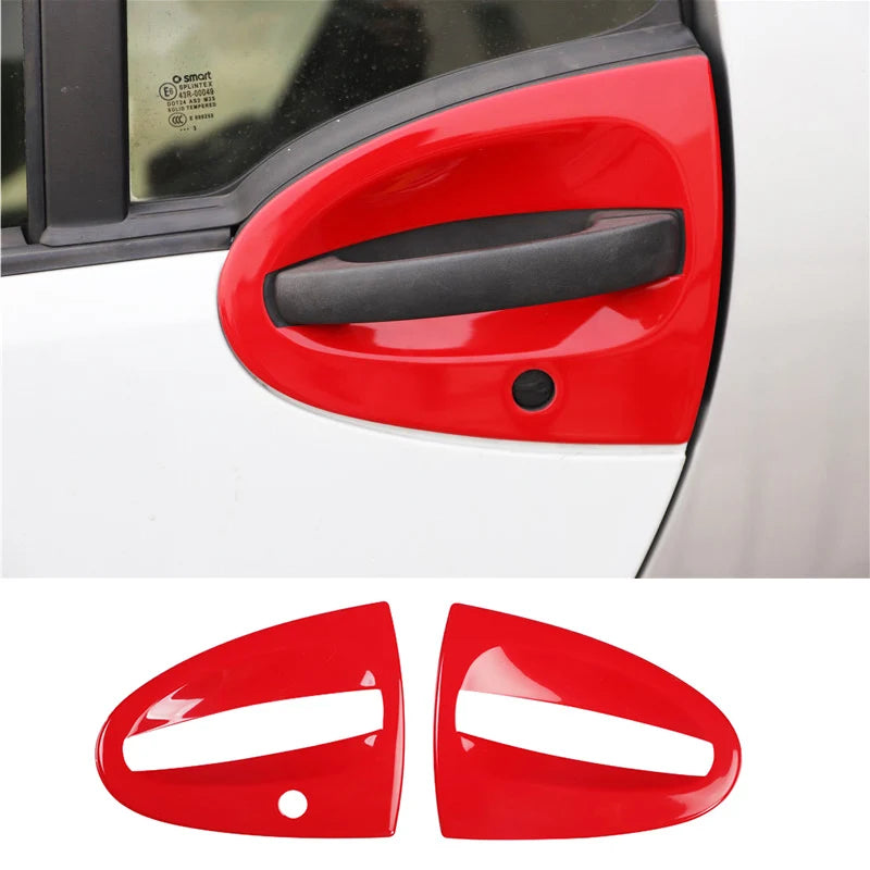 Car ABS Plastic Decorative Cover Red Modification Products For Mercedes Smart 451 Fortwo Interior Sticker Styling Accessories