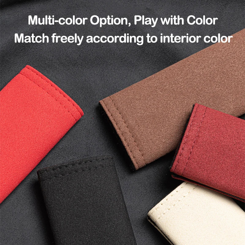 Suede Leather Car Seat Belt Safety Belt Shoulder Cover for Chevrolet CAMARO Cruze Camaro Captiva Aveo Silverado Interior Auto