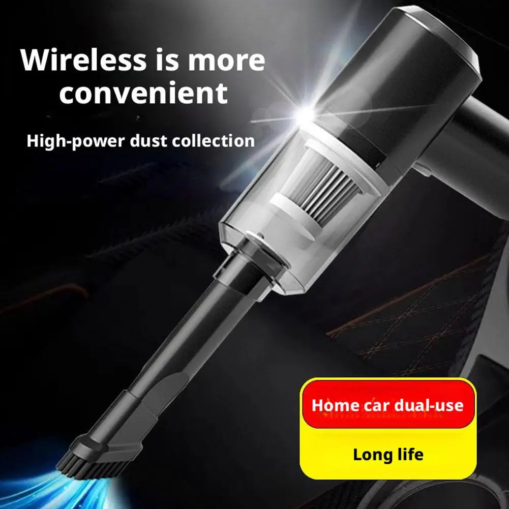 Handheld Car Vacuum Cleaner with Light, Powerful Suction USB Vacuum Small Cleaner Dusts Portable Mini Buster with D3T2