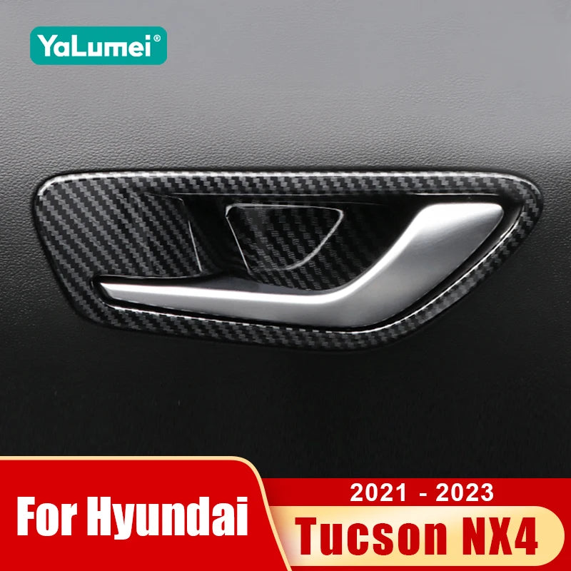 For Hyundai Tucson NX4 2021 2022 2023 Hybrid N Line Car Inner Door Handle Door Bowl Cover Decoration Accessories