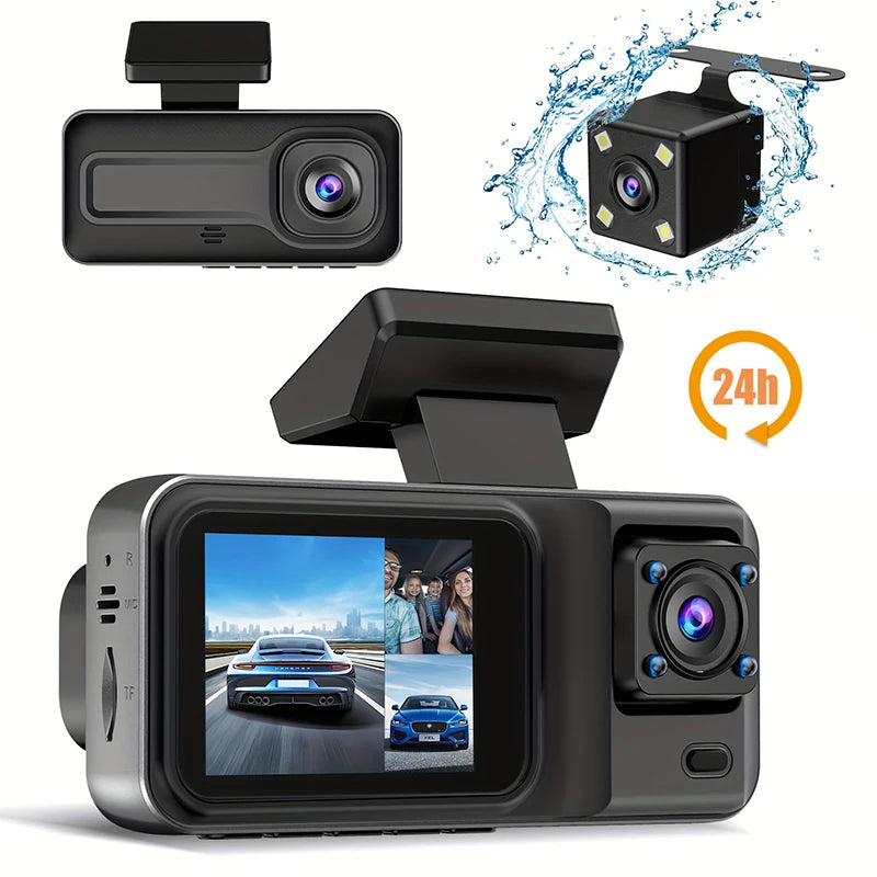 3 Channel Dash Cam for Car Camera Black Box 3Ch/2Ch 1080P Video Recorder Rear View Camera for Vehicle Car DVR car accessories