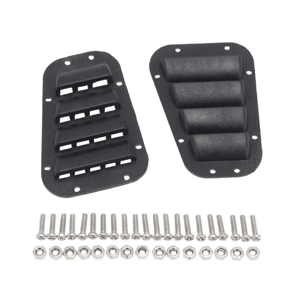 1:10 RC Car Parts for TRX-4/D90 - Durable Door Hinges, Hood Grille, Handles, Engine Cover Hinge & Fuel Tank Cap | Crawler Access
