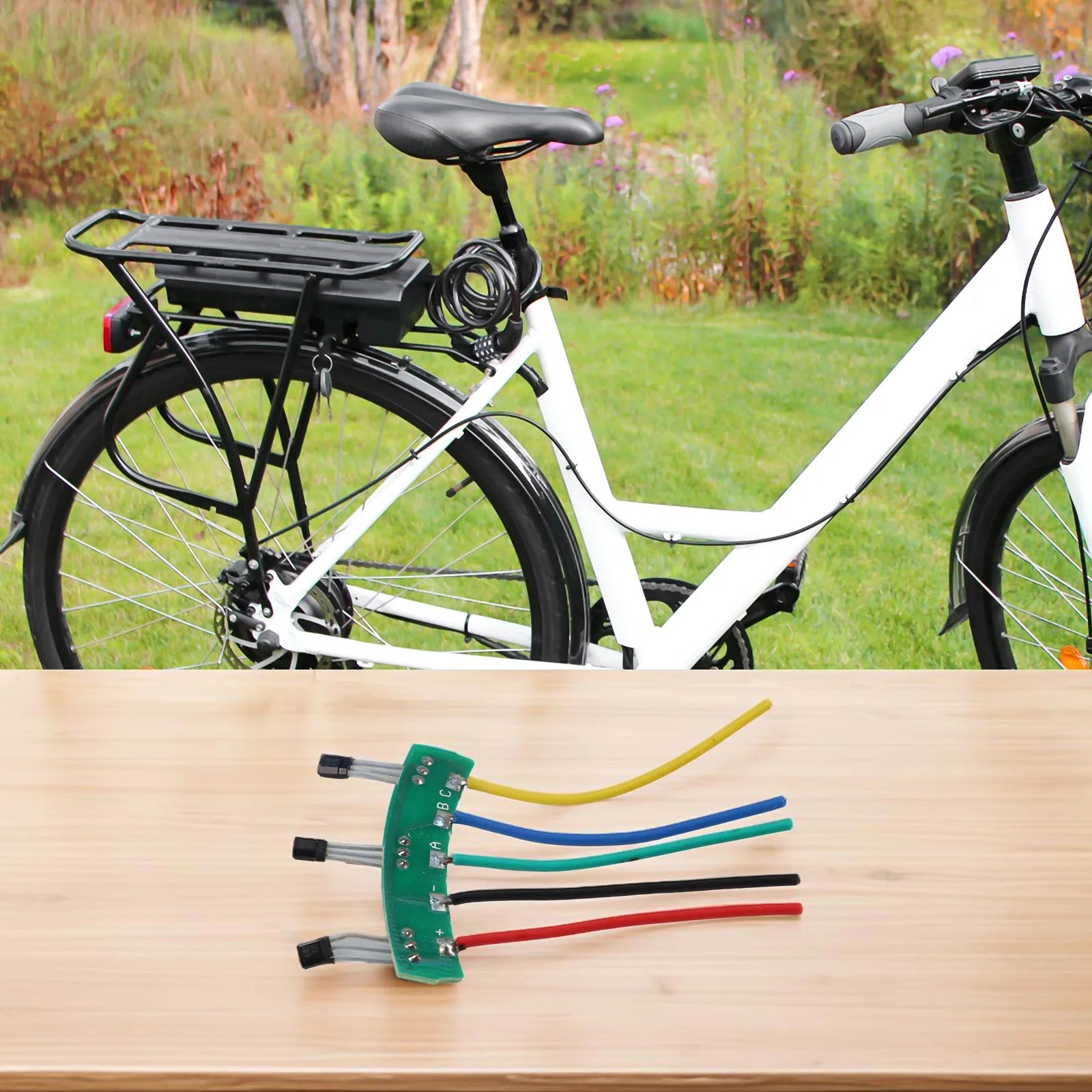 1 Pcs Electric Vehicles Motor Hall Sensor With Board Cable 3144 / 3413 Hall Part Electric Vehicle Hall Welding Circuit Board