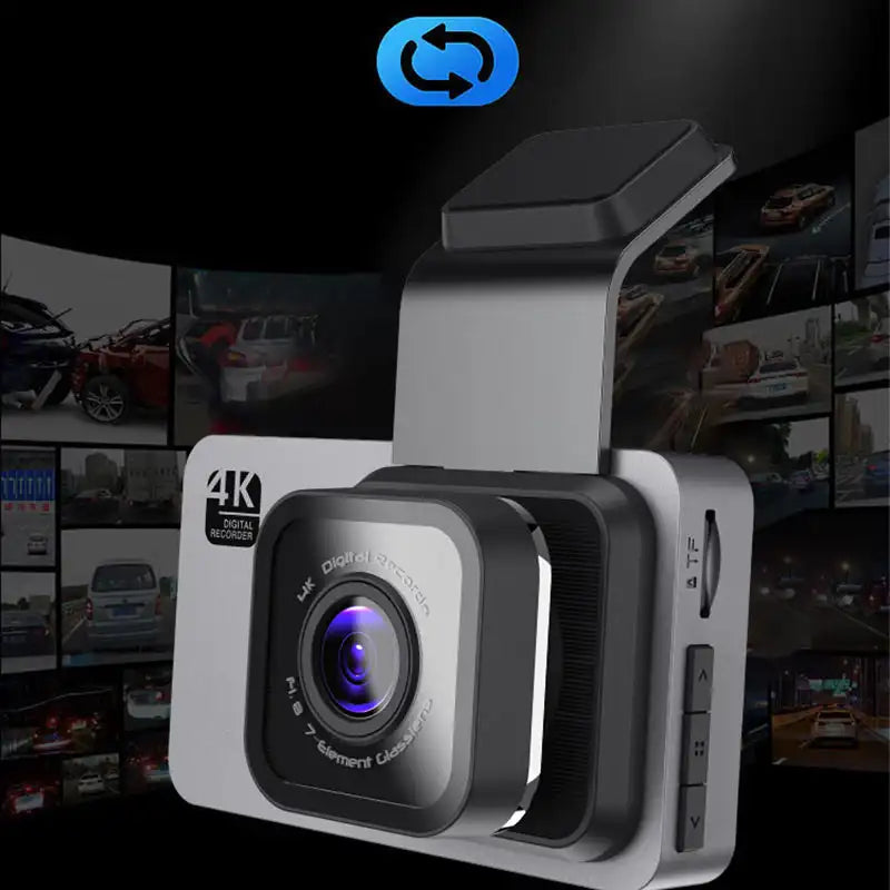 Single/Dual Lens Dash Cam HD 1080P Night Vision Recorder Parking Monitor Built-in GPS with WIFI Rear View Camera