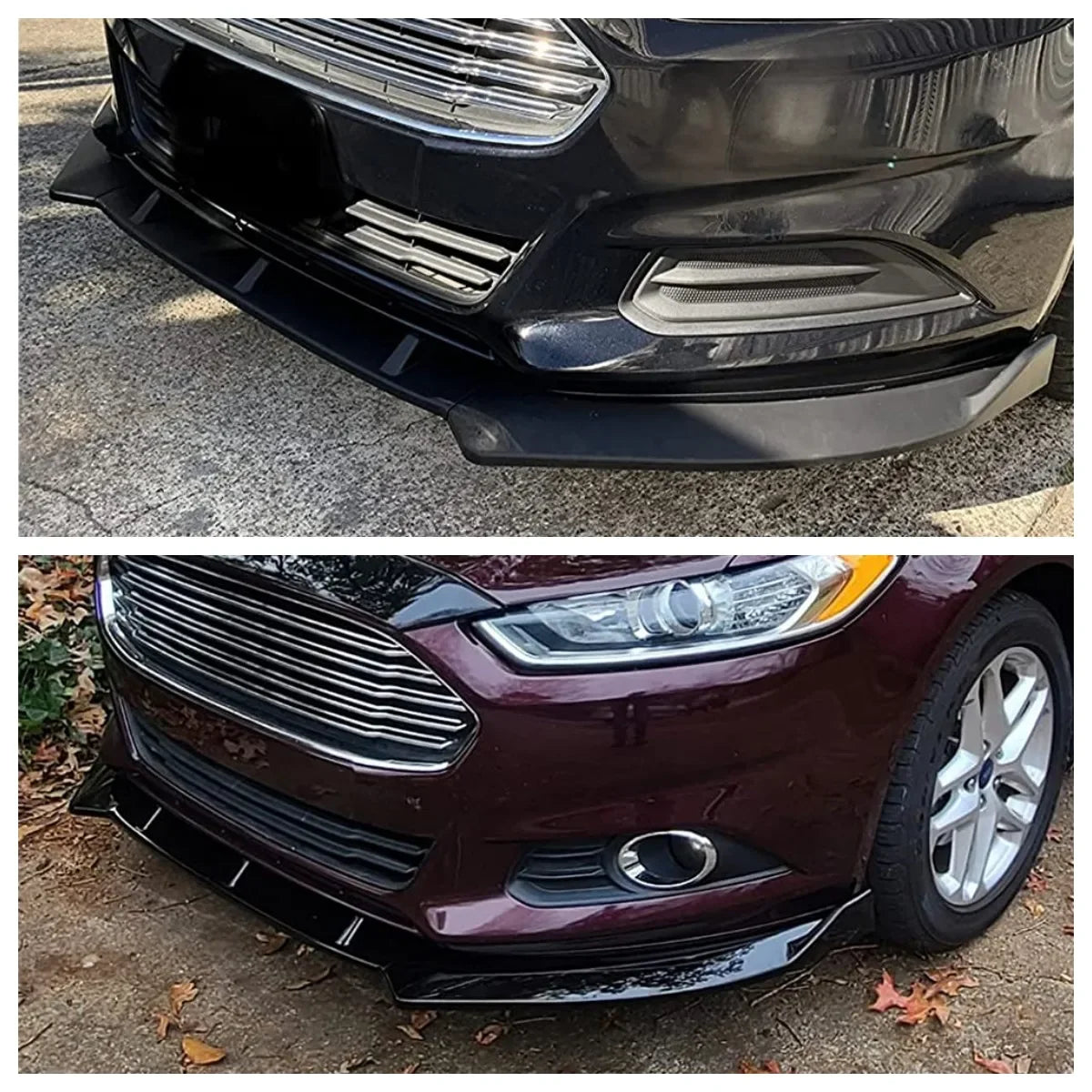 Car Accessories  Car Front Bumper Splitter Lip Diffuser Body Kit Spoiler Guard for Ford Fusion Mondeo 2013 2014 2015 2016