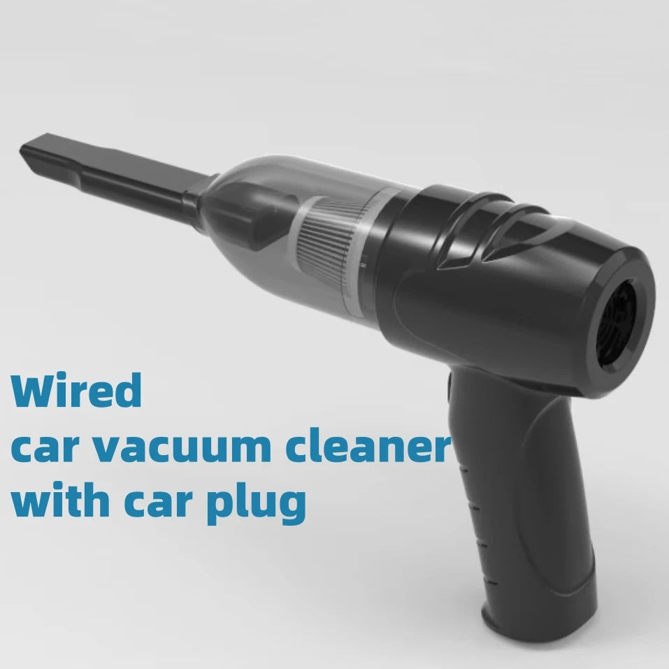 Portable wired car vacuum cleaner with powerful suction, handheld vacuum cleaner for quick vacuuming of pet hair in car