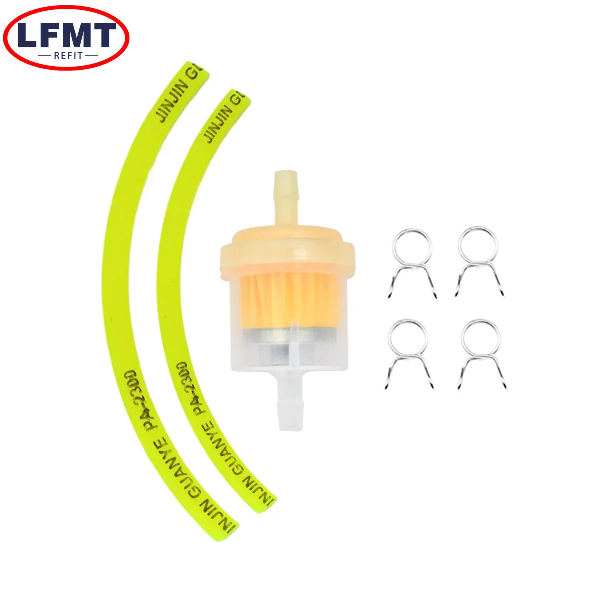 Motorcycle Universal Gas Fuel Filters and Fuel Pipe For 49cc 50cc 110cc 125cc Moped Scooter ATV Go Kart Motocross Dirt Pit Bike