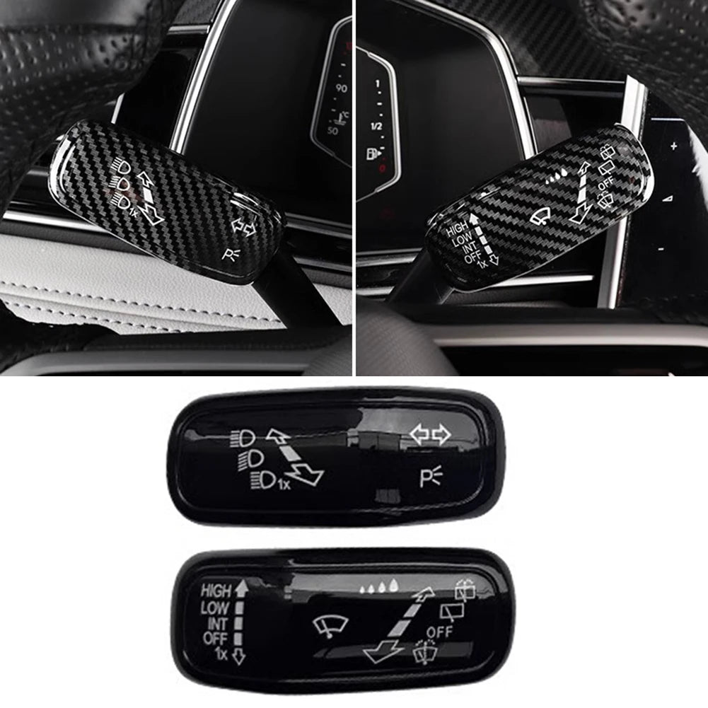 Car Interior Accessory Wiper Switch Trim Switch Control Cover Stable Characteristics Brand New Carbon Fiber Finish