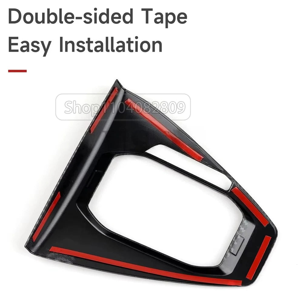 ABS Carbon Fiber Interior Accessories Kit Trim Cover For Ford Mustang AT MT 2024 2025 Center Conlose Gear Shift Panle Decoration