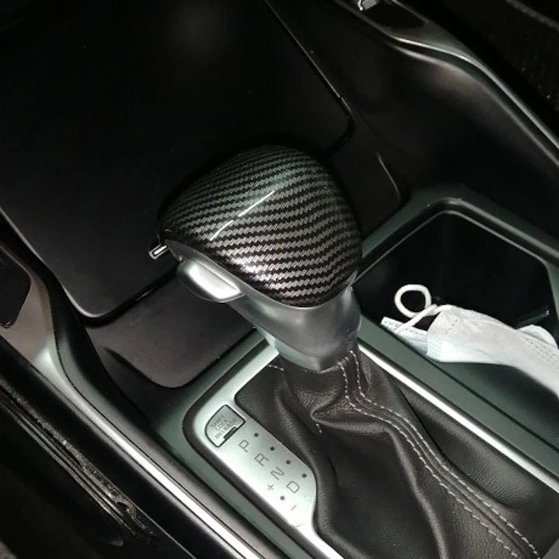 For Kia Mohave 2020 2022 Telluride 2019 Interior Accessories ABS Carbon Fiber Shift Knob Cover Car Gear Lever Head Trims 2023