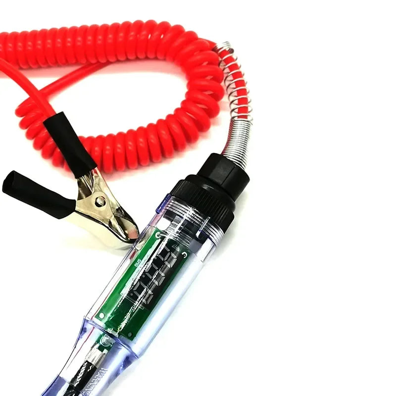 Car Truck Voltage Circuit Tester - 6V/12V/24V Auto Diagnostic Probe with Light Bulb Electric Pen