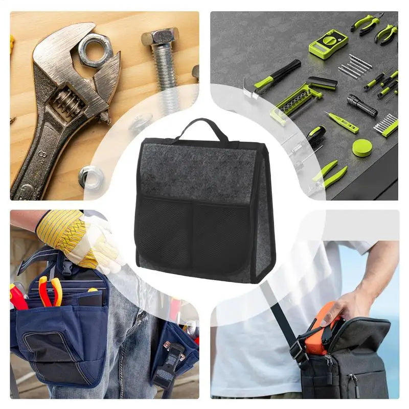 Trunk Organizer For Car Backseat Organizer Tool Bags Felt Cloth Tool Box Bag Storage Organizer Car Seat Organizer Trunk