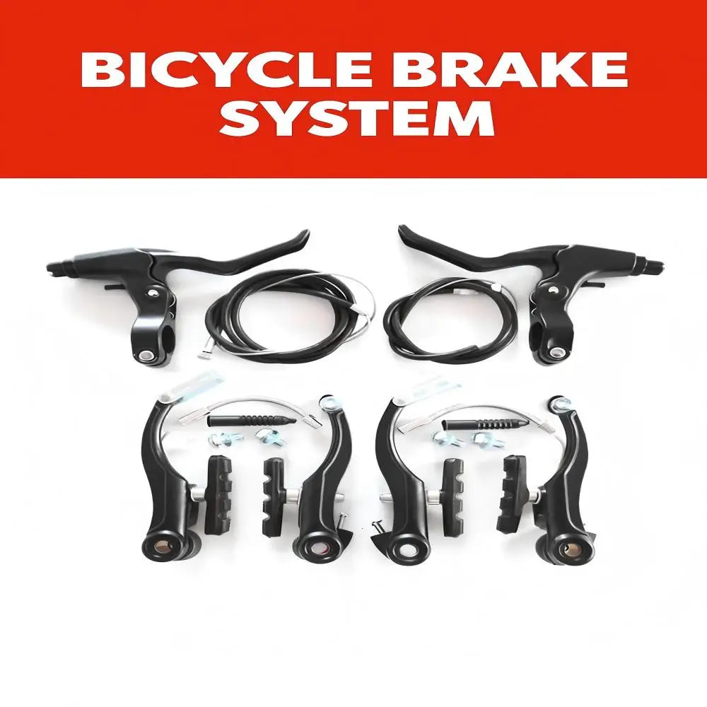 Aluminum Alloy Mountain Bike V Brake Set Front And Rear Black Riding Accessories for Mountain And Road Bikes