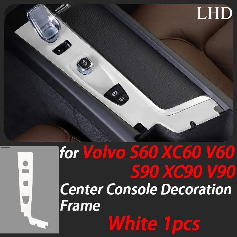 Car Center Console Decoration Frame Cover Gear Shift Panel Trim for Volvo S90 XC60 XC90 S60 V60 V90 Interior Accessories LHD