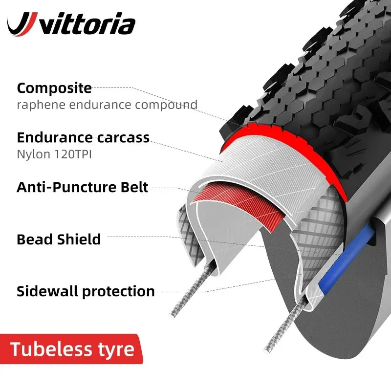 Vittoria TERRENO ZERO Racing Bike Gravel Road Tires Bicycle Tubeless Hardpack Tyre 700x37C 700x40C Road Bike Foldable Tyres