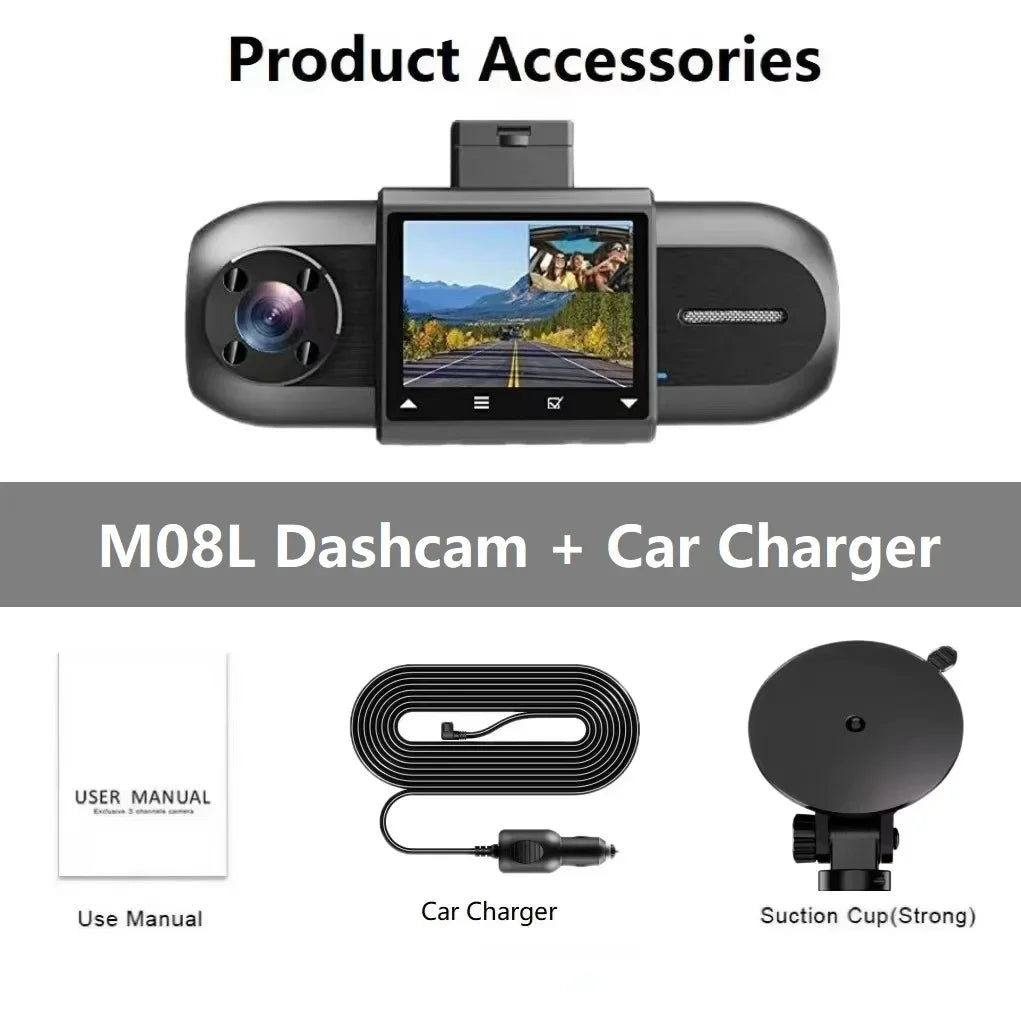 Dash Cam 4K Wifi Mini Camera for Car Dual Dvrs Video Registrator Dashcam 24h Parking Monitor Dvr Kamera Samochodowa Rejestrator