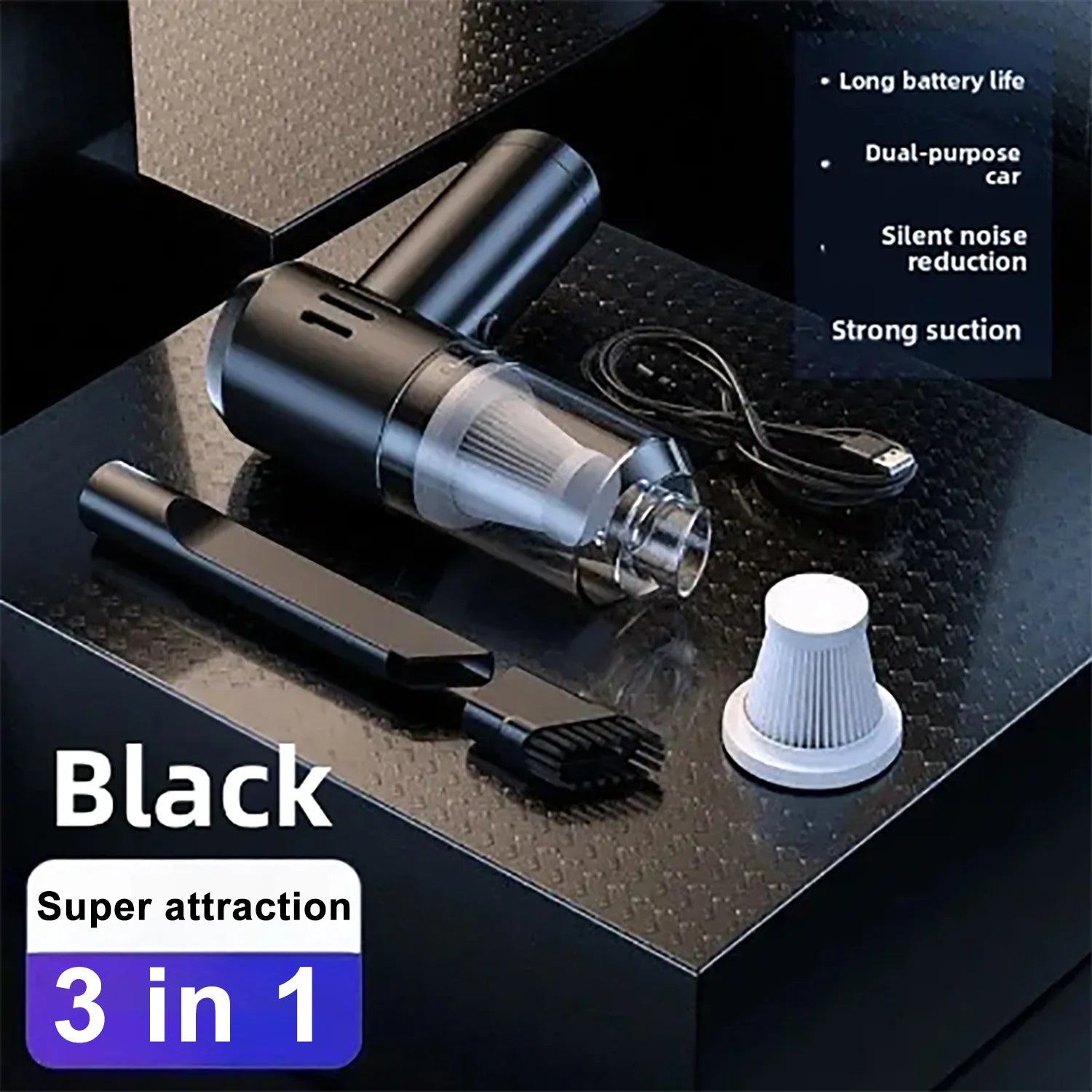 New Wireless 690000Pa Car Vacuum Portabale Cleaner Cordless Handheld Vacuum High-power Vacuum Cleaner For Home Office Car New