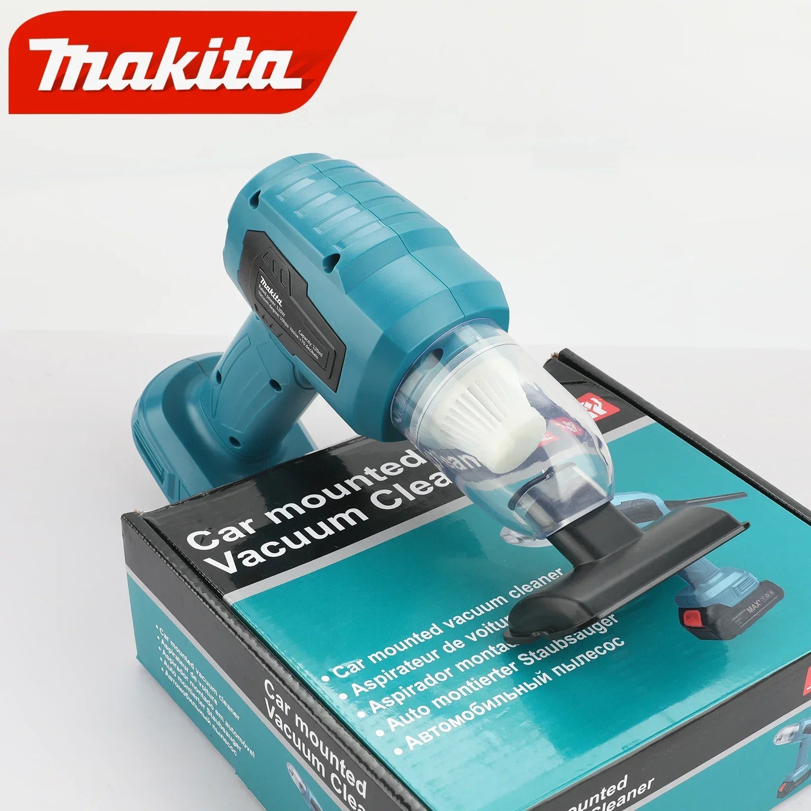 Makita Wireless - Charged Car Vacuum: Strong Suction for Cars & Households, Handheld Dual - Function (Blow/Suck) for 18V Battery