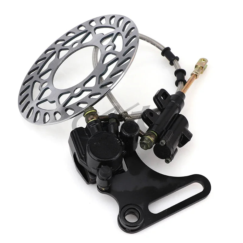 Motorcycle 15mm Rear Disc Brake System Caliper Pad with Brakes Discs for 125cc 140cc Pit Dirt Bike ATV Hydraulic Accessories