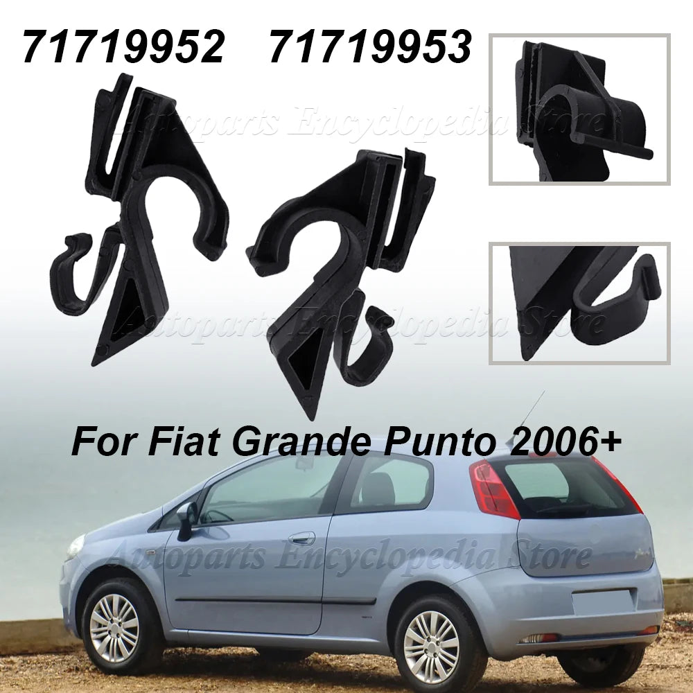 For Fiat Grande Punto 2006+ 71719952 71719953 Interior Accessories A Pair Rear Parcel Rack Clip Plastic Clip Black Clip