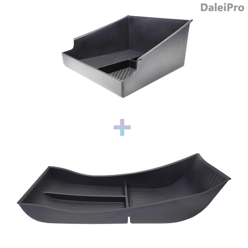 Car Center Console Organizer Tray For BYD Seal 2023 2024 Atto 4 EV Layered Storage Box Armrest Organizer Box TPE Car Accessories