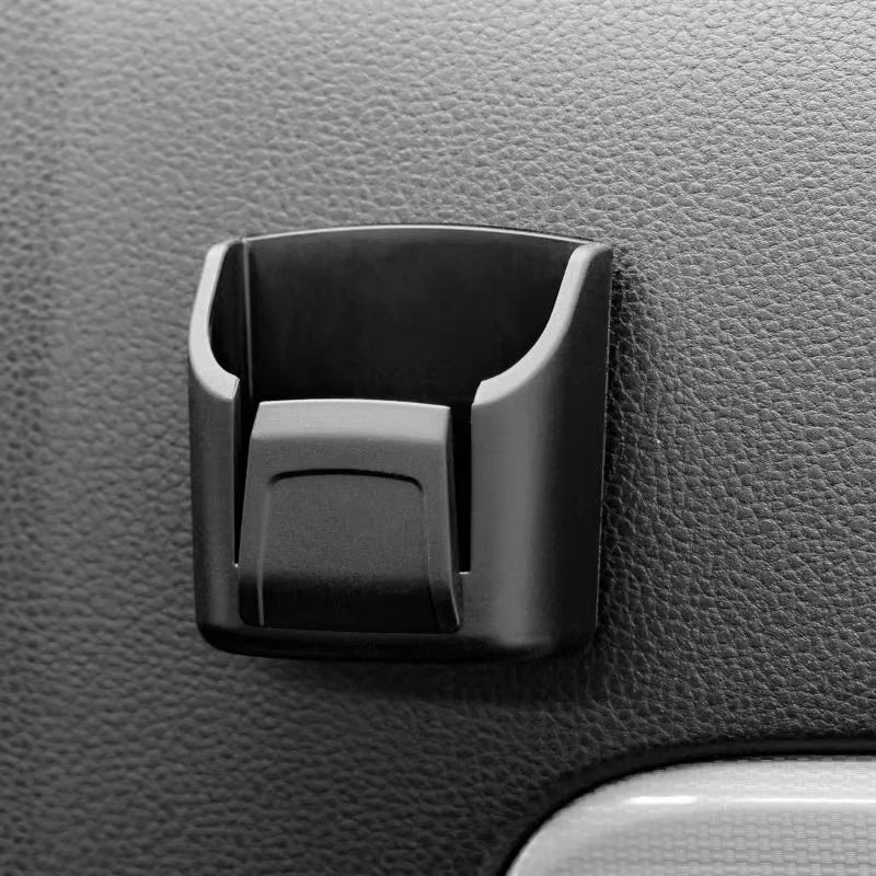Car Key Holder Clip Car Interior Storage Box Dashboard Organizer Adhesive Mount Upgrade Style For Card Key Rack Universal Fit