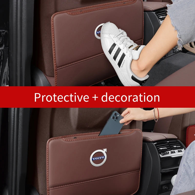 Volvo XC40 XC60 XC70 XC90 C30 C70 S60 S80 S90 V40 V50 V60 V90 T5 T6 Car Seat Back Storage Rear Anti-Wear Backrest Anti-kick Pad