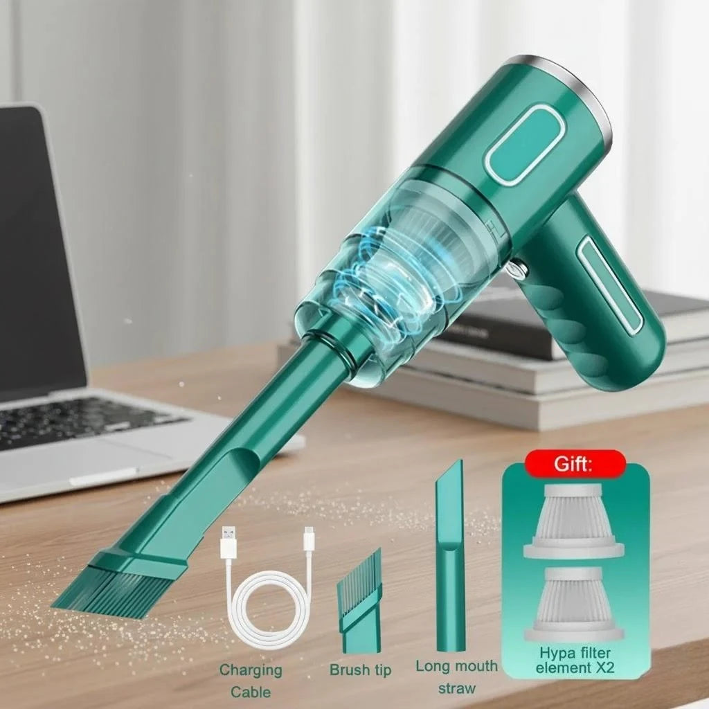Wireless Portable Handheld Car Vacuum Cleaner Rechargeable USB Large Suction Mini Blower for Car Household Use