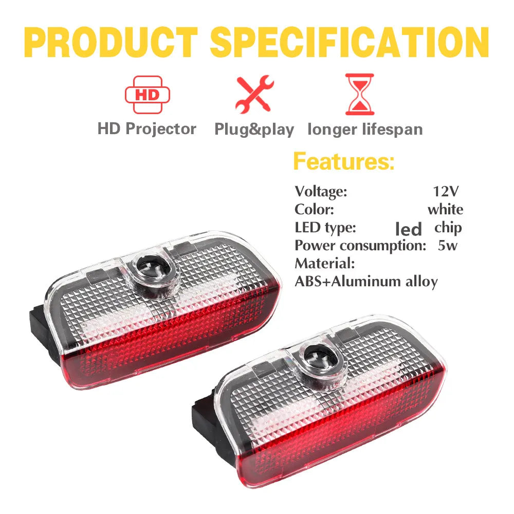 LED Car Door Interior Light Decoration Accessories For VW GOLF 5 6 7 Jetta MK5 MK6 MK7 Passat B6 B7 B8 B9 CC Scirocco Tiguan MK1