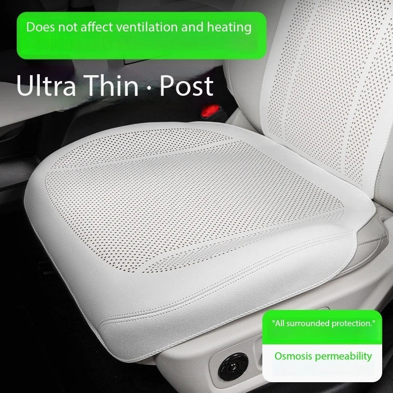 Leather Car Seat Cover Universal Front Seat Protection Cushion For KIA RIO Sorento K3 K4 K5 K7 K9 Opirus Sportage R Ceed Stinger