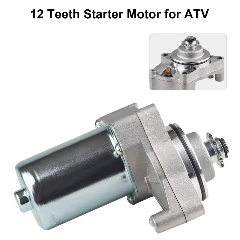 For Tao Tao 50cc 70cc 90cc 110cc 125cc Motorcycle Starter Motor Electric Starter 12V 4 Wheelers ATV Motor Starter Accessories