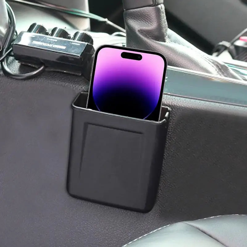 Car Dash Organizer Sticky Car Storage Pocket Adhesive Storage Box Car Console Organizer Car Storage Box for Keys Phones Cards