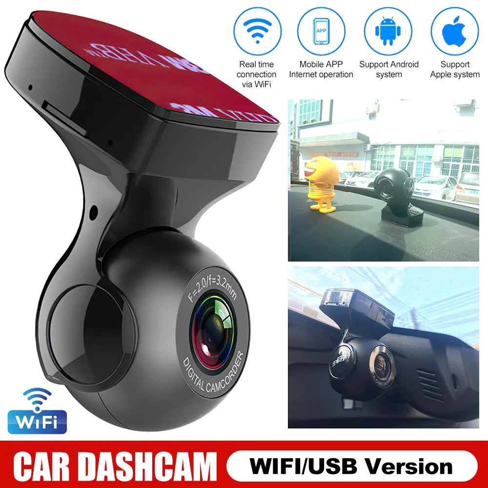 HD 1080P Mini Car Wifi Dash Camera Cam for Video Recorder 170 Degrees Usb/wifi Night Vision G-sensor Car Camera
