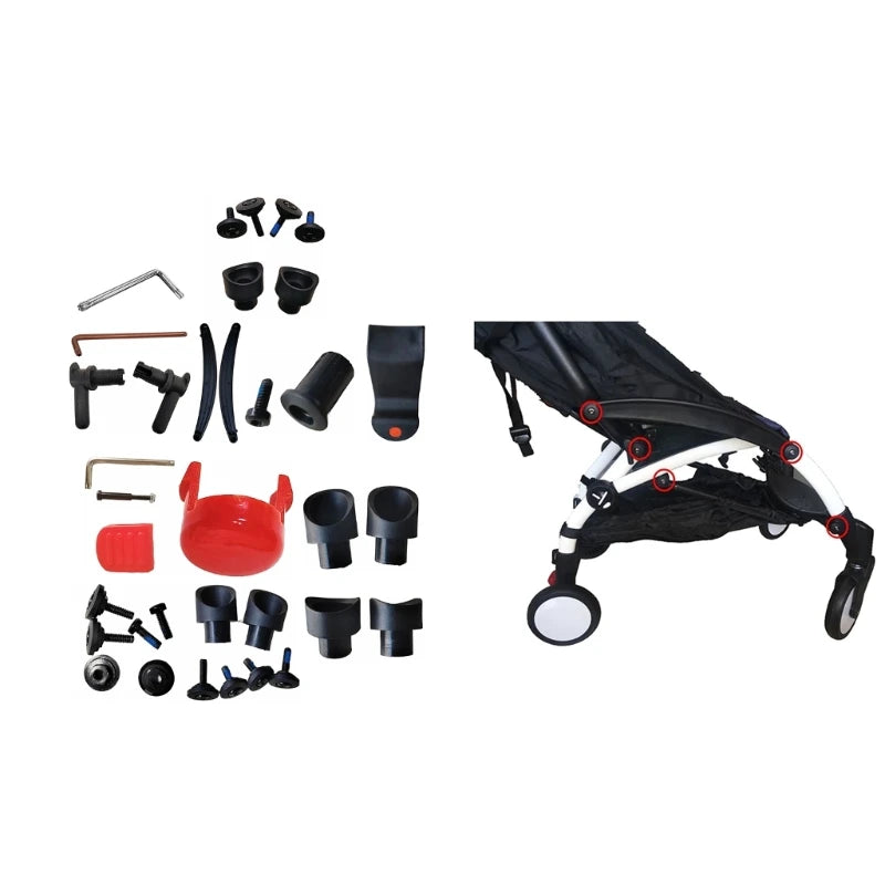 Baby Carriages Repair Kit Essential Replacement Spare Screws Set Maintenance Tool Universal for Yoyo Yoya Strollers