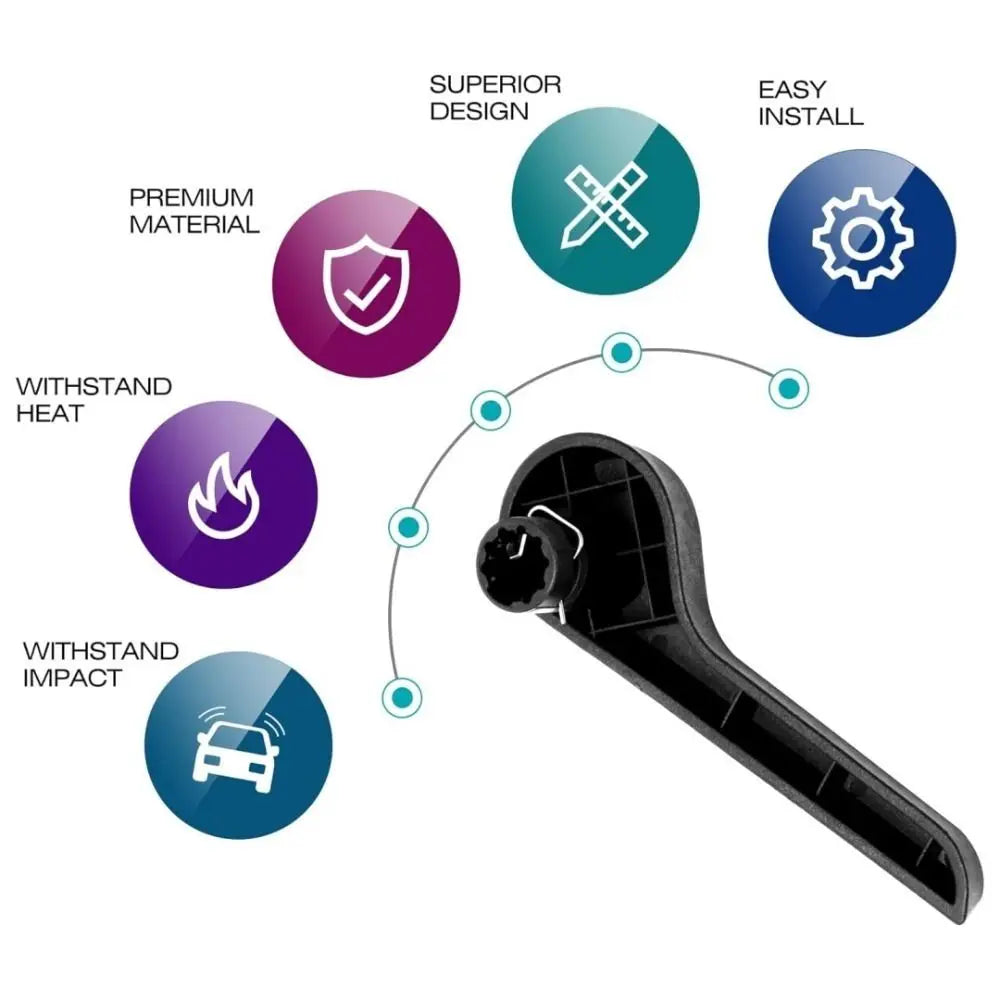 Manija de palanca de ajuste manual del asiento duradero Manija de reclinación del asiento delantero del automóvil Palanca derecha izquierda Accesorios del automóvil Vehículo