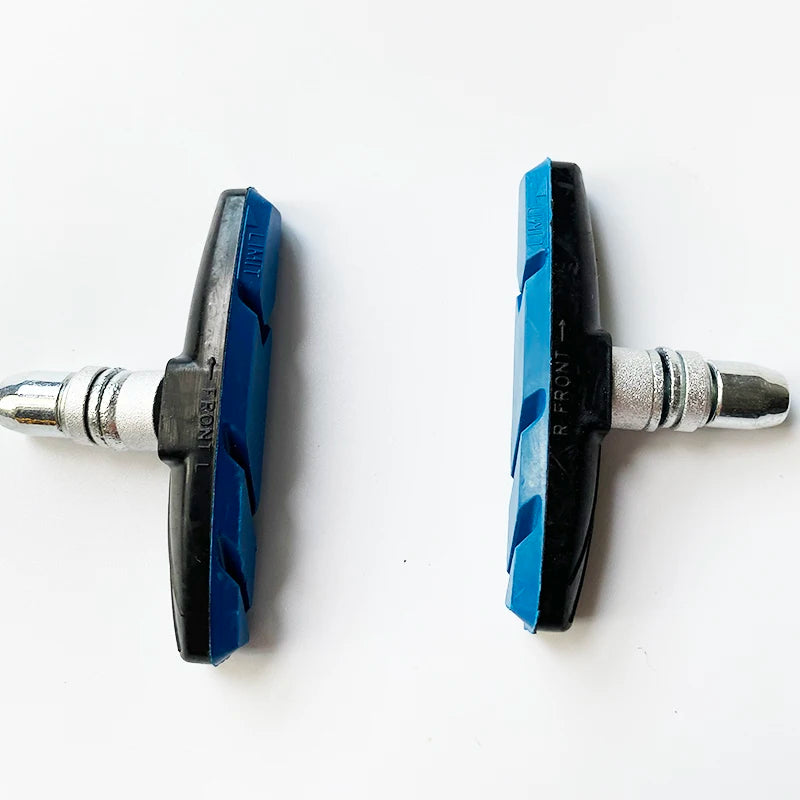 4 pares de pastillas de freno silenciosas en forma de V, aptas para bicicletas de montaña y carretera BMX, duraderas y silenciosas. Accesorios para bicicletas.