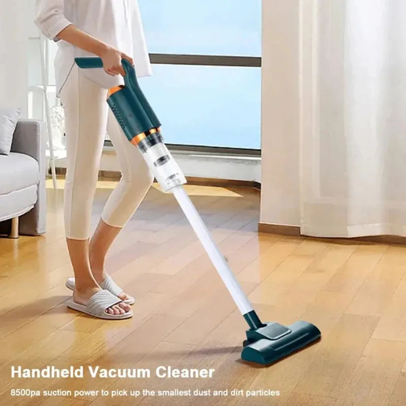Cordless Vacuum White Strong Suction Integrated Multifunction Removable Handheld Vacuum Cleaner Powerful for Car for Carpet
