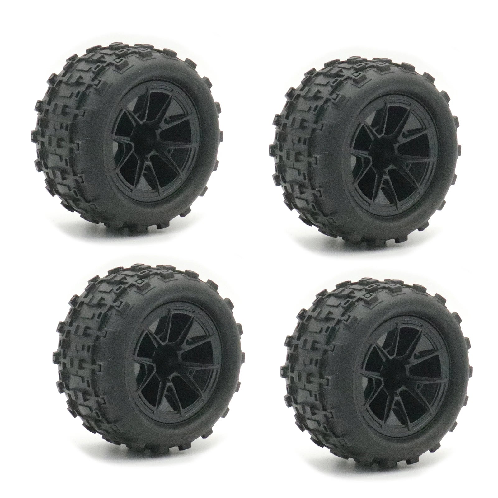 Skidproof Rubber Wheel Tyre Wear-resistant Off-road Vehicle Tire Upgarde Parts for Smax 1625 1635 Wltoys 144001 124018 HBX16889