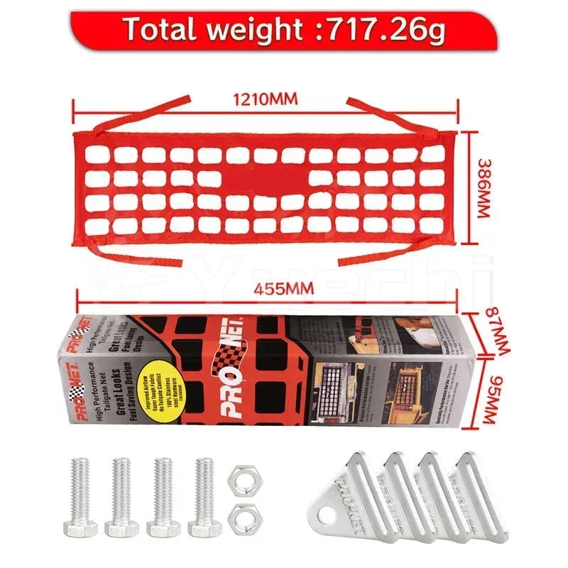 New Cargo Net Trunk Bed Organizer Mesh Storage Net Pickup Truck Cargo Net Truck Accessories for SUV Car Car Pickup Truck Bed