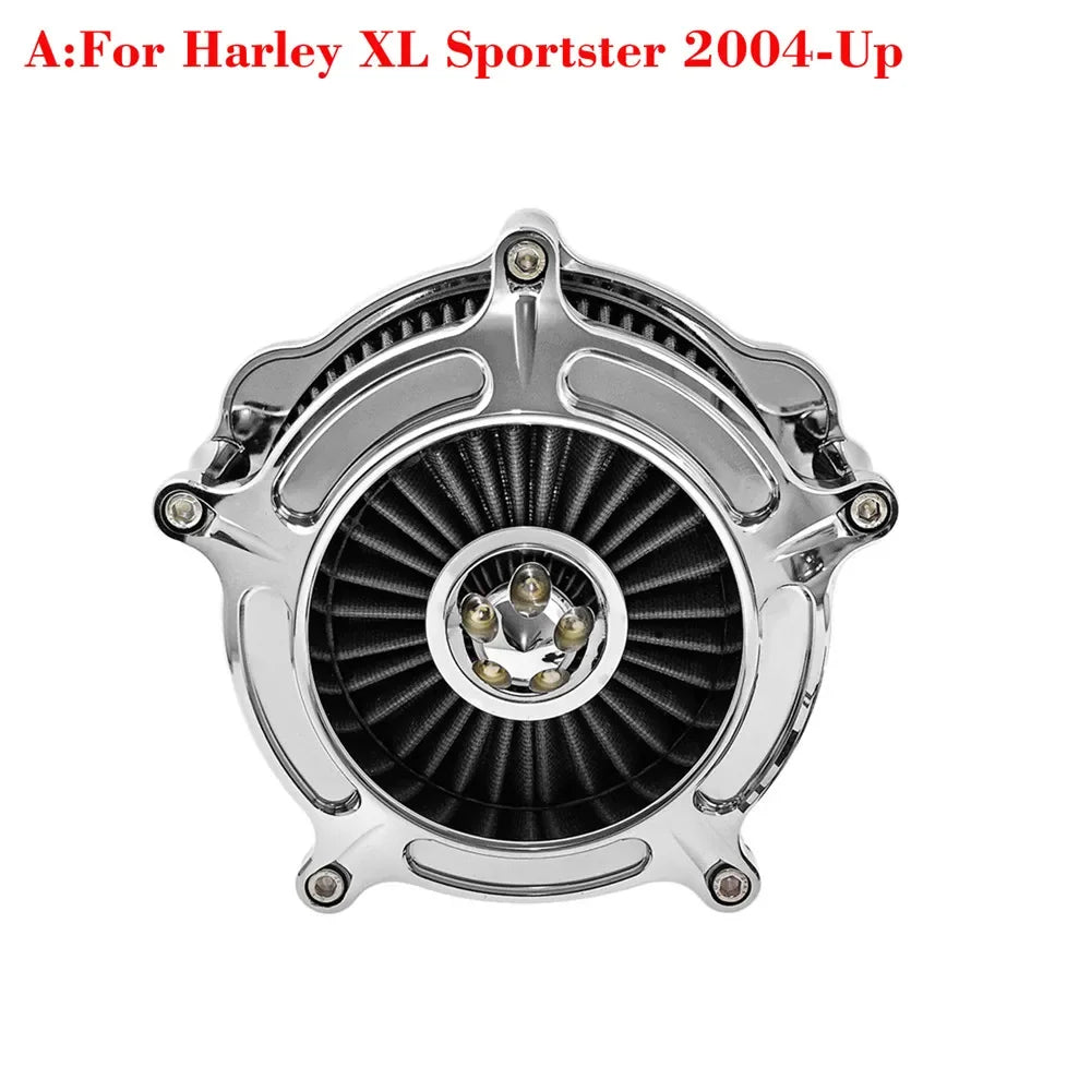 Motorcycle Air Cleaner Intake Filter For Harley Sportster 883 1200 XL Iron Touring Road King Street Glide Softail Dyna Fatboy