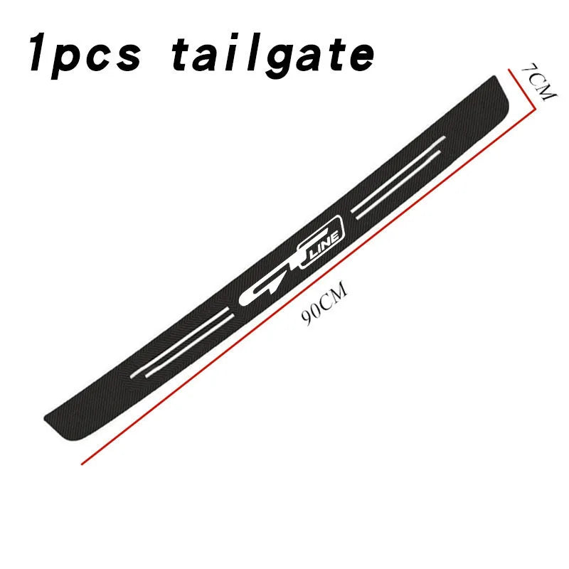 Car Door Sill Stickers Accessories For KIA GT LINE K2 Sportage Stinger Sorento Ceed soul sorento VENGA KX5 K3 K4 K5 Accessories