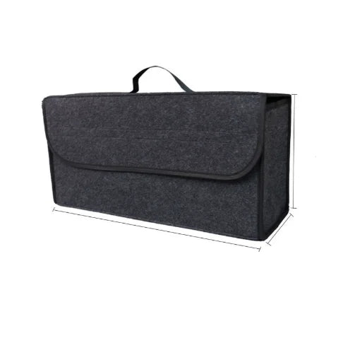 1 Car Trunk Organizer Box,Foldable Storage Bag with Compartments For SUVs,Sedans,Trucks-Durable Fabric Car Interior Accessories