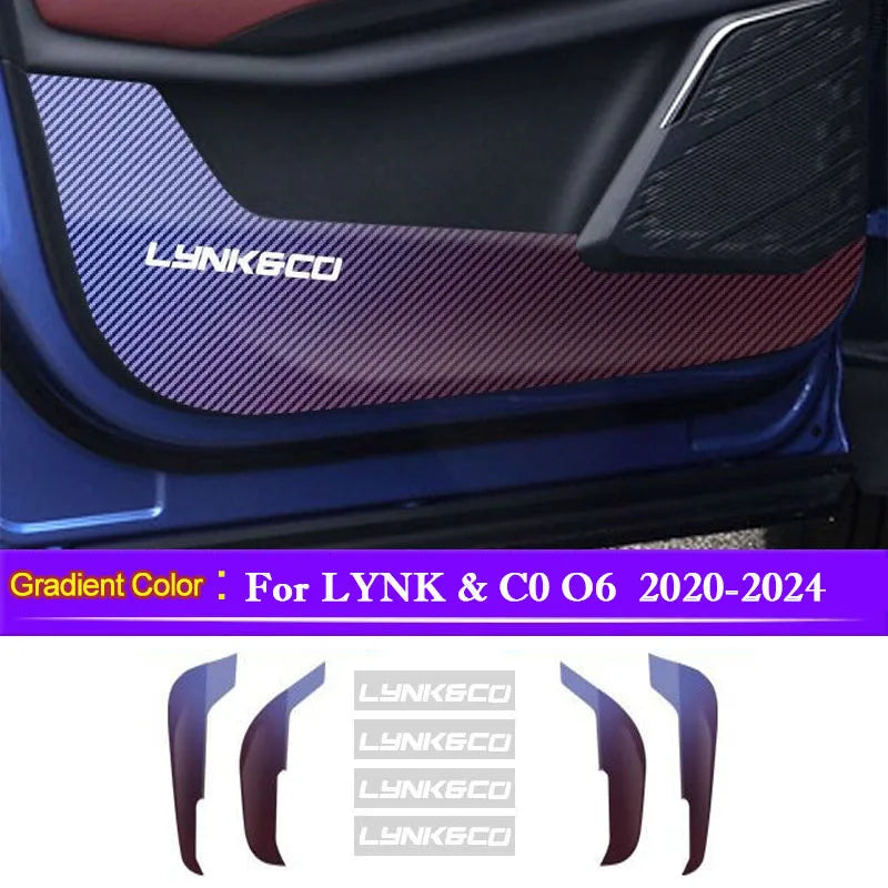 Car Door Anti-Dirty Anti-Collision Pad Protection Stickers Interior Accessories For LYNK & C0 O6 2020 2021 2022 2023 2024