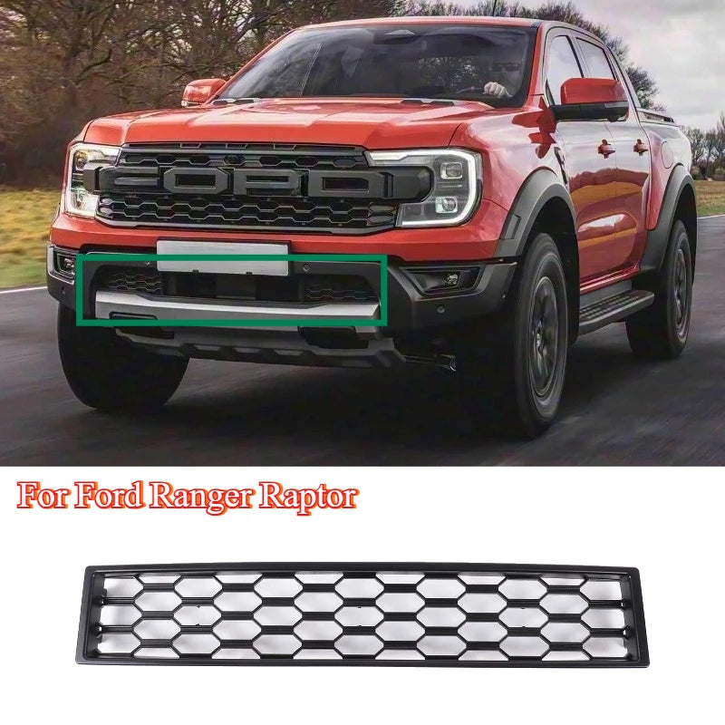 For Ford Ranger Wildtack T9 Raptor 23-26 Lower Mesh Grille Small Front Bumper Grille Pickup ABS Grill Truck Car Accessories