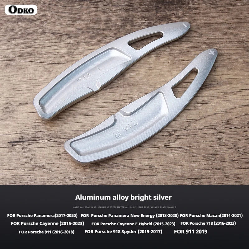 For Porsche 991 2019 model Car Interior Accessories Aluminum Alloy Car Steering Wheel Gear Shifters Paddle Shift Extension