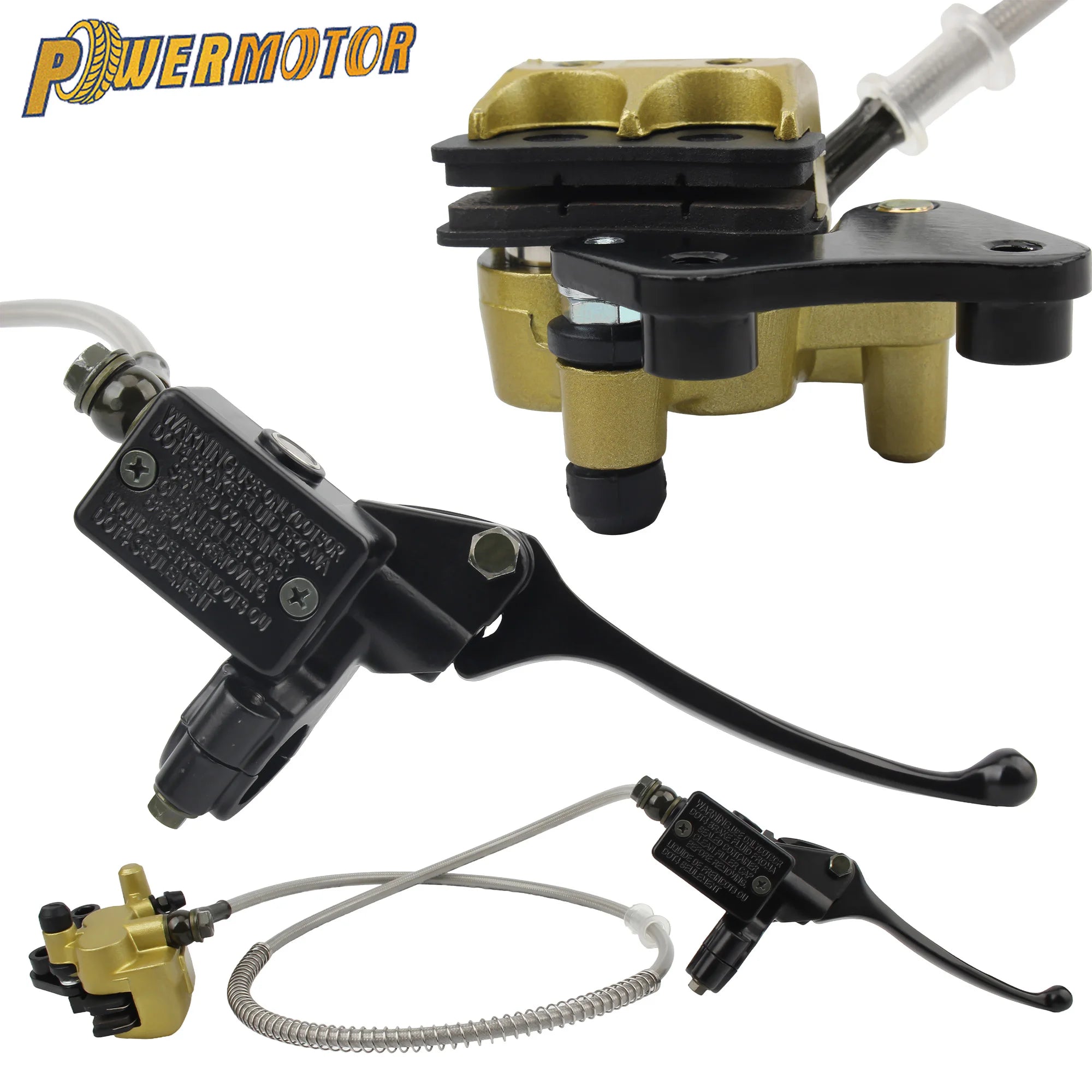 Motorcycle Front Disc Hydraulic Brake Kit for 110cc 125cc 140cc BBR TTR Pit Bike Motocross Scooter Pitbike Brake System Modified