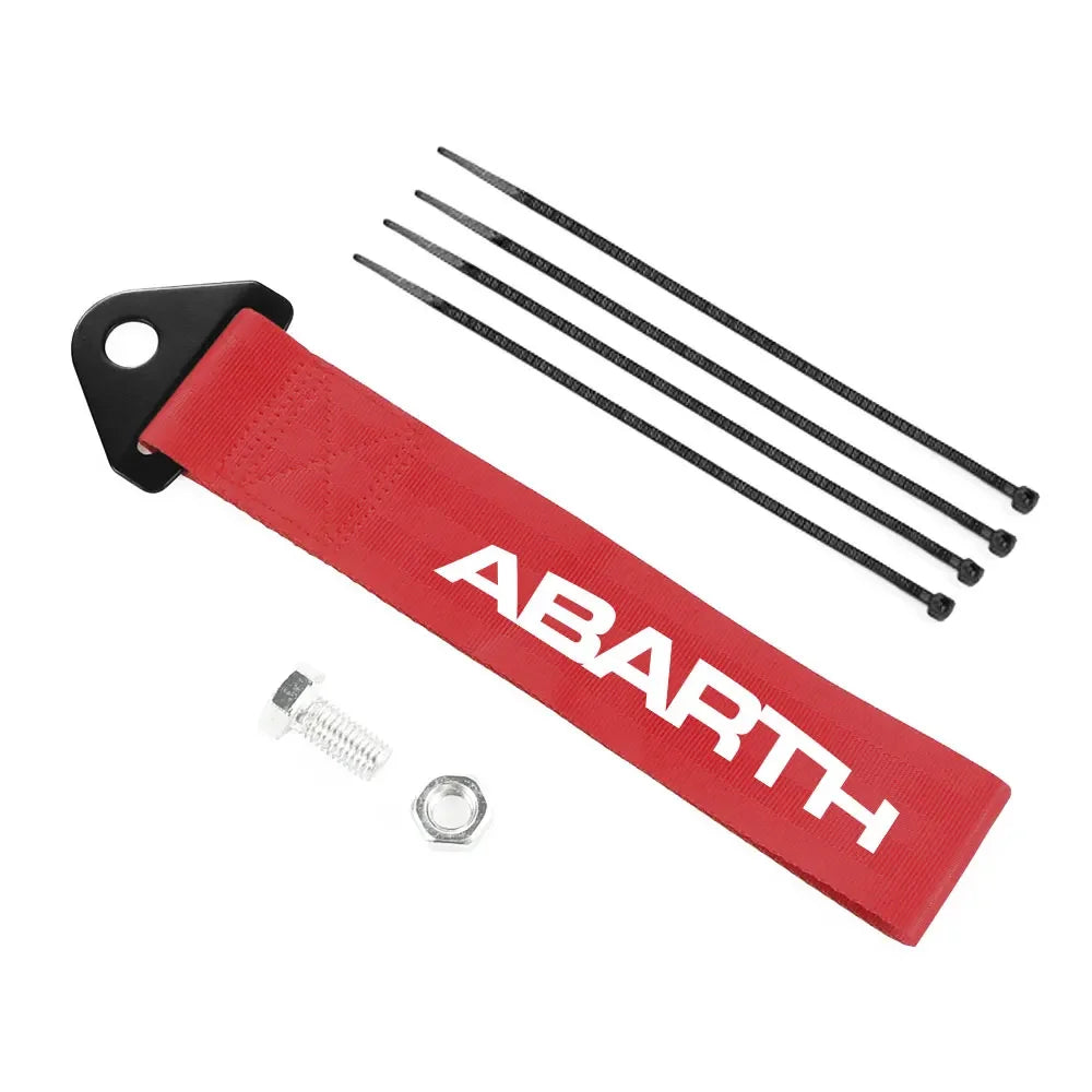 Car Decorative Nylon Bumper Trailer Towing Ropes For Fiat 500 Abarth Panda Tipo Egea Doblo 124 Spider Stilo Car Accessories