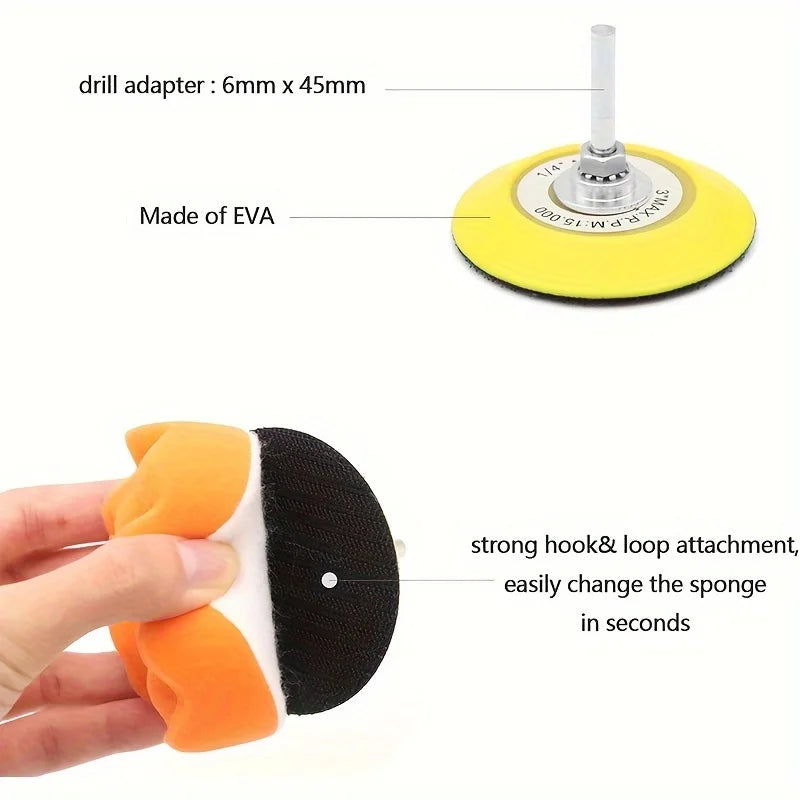 32 Professional-Grade Auto Care Accessories for Mechanics and DIY Enthusiasts, Professional Polishing, Car Maintenance Kit, Mult