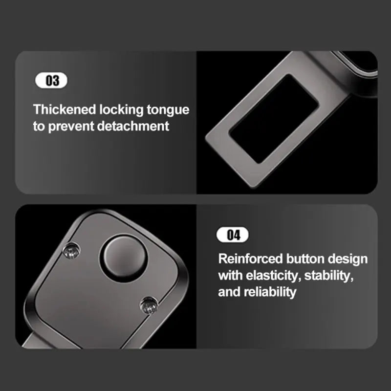 Car Seat Belt Metal Jewelry Seat Belt Accessory Extender for Smart 451 brabus Smart 453 fortwo forfour car Accessories
